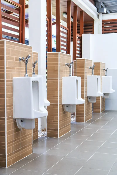 Urinals in public toilets — Stock Photo, Image