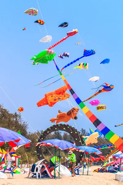 15e Thailand internationale Kite Festival — Stockfoto