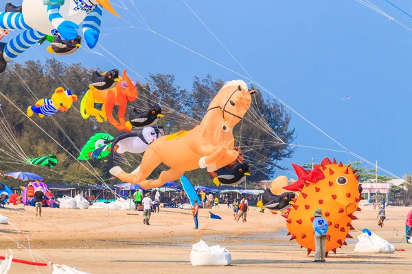 15e Thailand internationale Kite Festival — Stockfoto