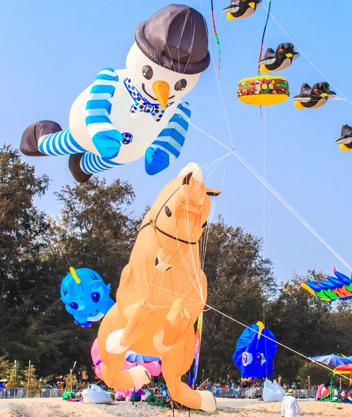 15. Thaiföld nemzetközi Kite Fesztivál — Stock Fotó