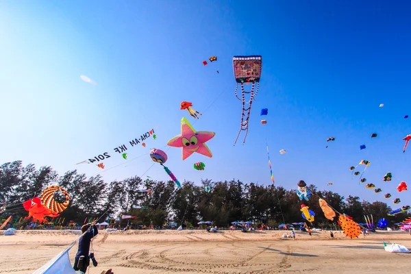 15. Thaiföld nemzetközi Kite Fesztivál — Stock Fotó