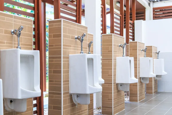 Urinals in public toilets — Stock Photo, Image