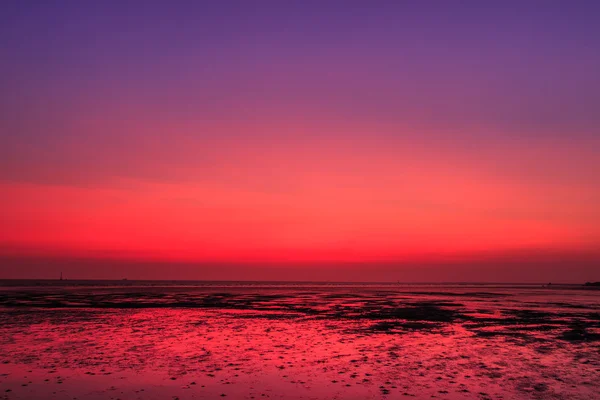 Puesta de sol cielo azul — Foto de Stock