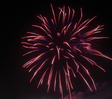 güzel renkli tatil havai fişek