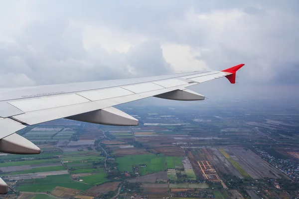 Flugzeugflügel — Stockfoto