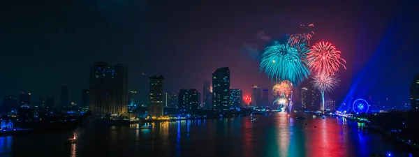 Bangkok città di notte — Foto Stock