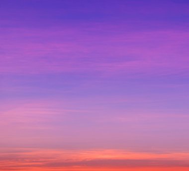 Renkli gökyüzü manzara