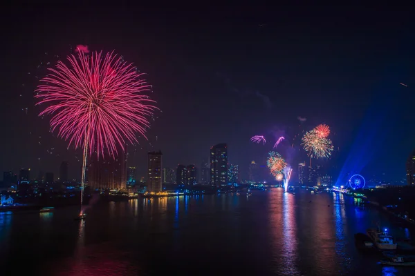 Gott nytt år i Bangkok — Stockfoto