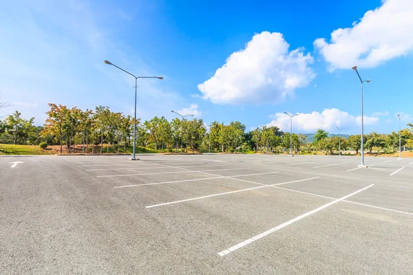 Empty parking lot