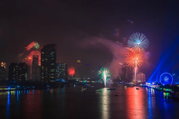 Feliz Año Nuevo en Bangkok — Foto de Stock