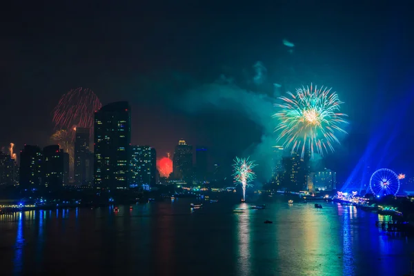 Feliz Año Nuevo en Bangkok — Foto de Stock