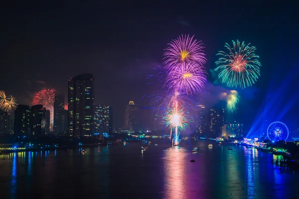 Feliz Año Nuevo en Bangkok — Foto de Stock