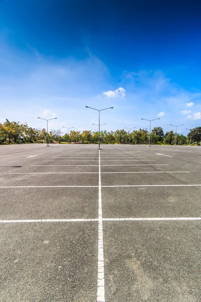 Empty parking lot Stock Image