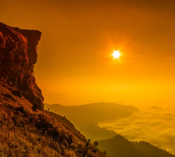 Phu Chi Fa güneş doğarken — Stok fotoğraf