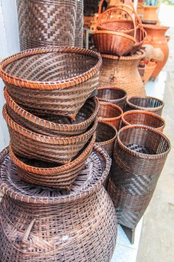 Wickers bambu yapılmış