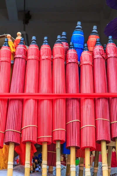 Paper umbrellas in Thailand — Stock Photo, Image