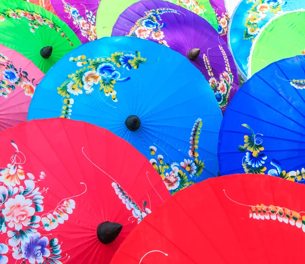 Papier paraplu's in Thailand — Stockfoto