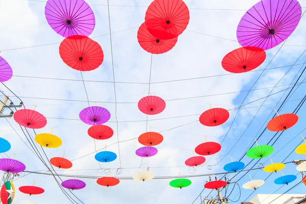 Папір парасольок в Таїланді — стокове фото