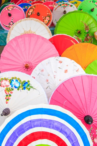 Paper umbrellas in  Thailand — Stock Photo, Image