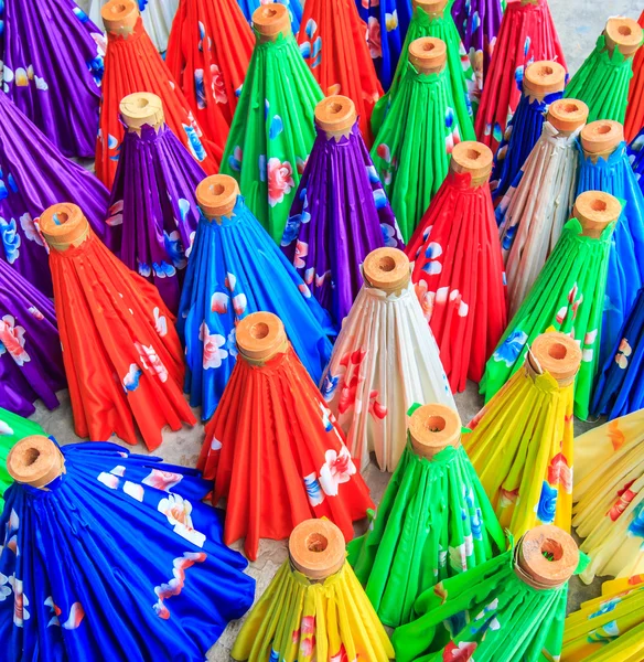 Paper umbrellas in  Thailand — Stock Photo, Image