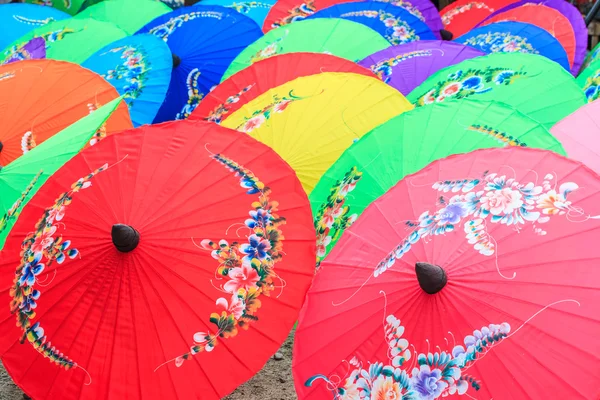 Paper umbrellas in  Thailand — Stock Photo, Image