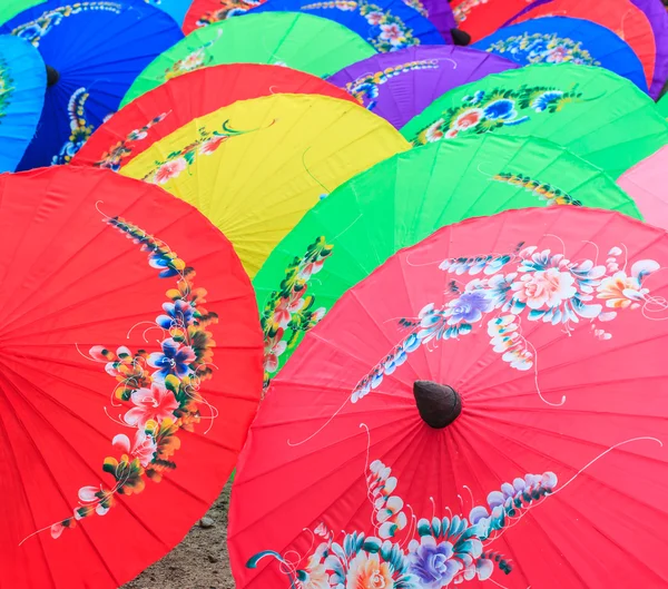 Paper umbrellas in  Thailand — Stock Photo, Image