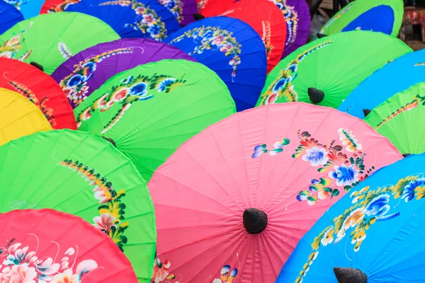 Paper umbrellas in  Thailand — Stock Photo, Image