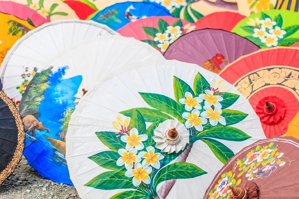 Papier paraplu's in Thailand — Stockfoto