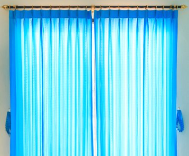 Mavi perde arkaplanı