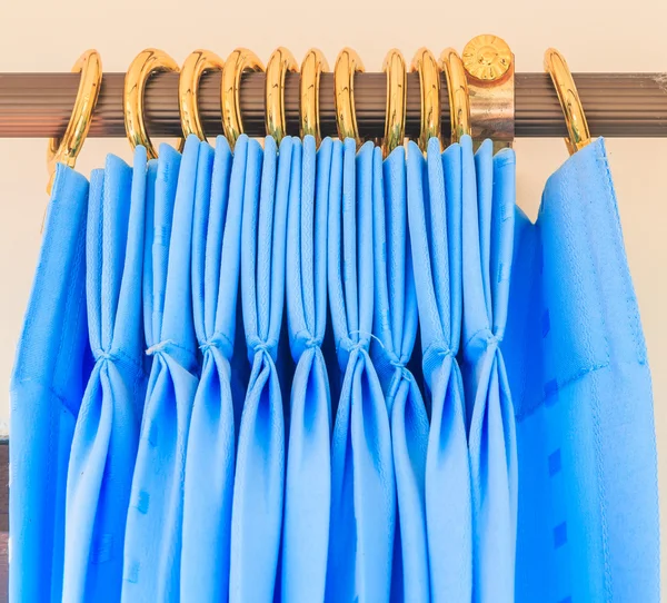 Blue Curtains background — Stock Photo, Image