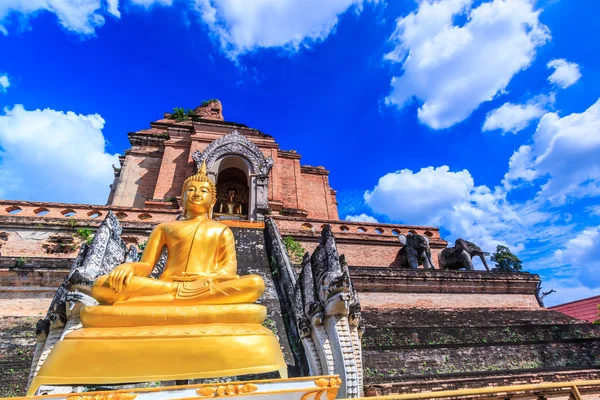 Wat chedi luang templo na Tailândia — Fotografia de Stock