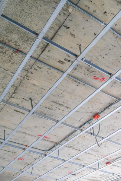 Construction du cadre de plafond — Photo
