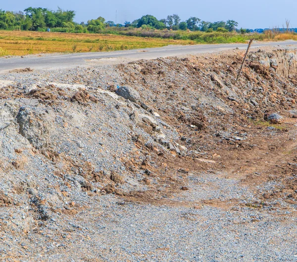 破損したアスファルトの背景 — ストック写真