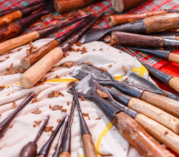 Herramientas para tallar madera —  Fotos de Stock