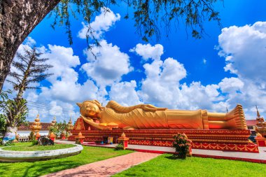 Uyku buddha Tapınağı Vientiane