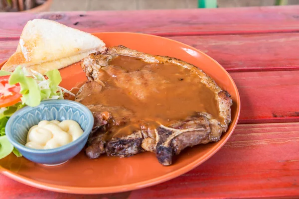 Tasty beef steak food — Stock Photo, Image