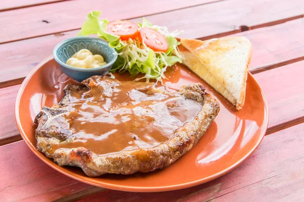 Tasty beef steak food — Stock Photo, Image