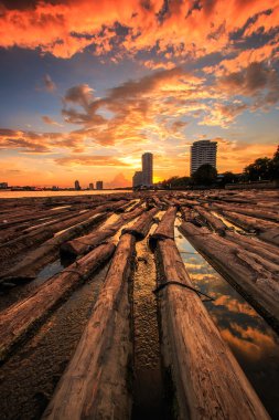 Görünüm günbatımı manzara