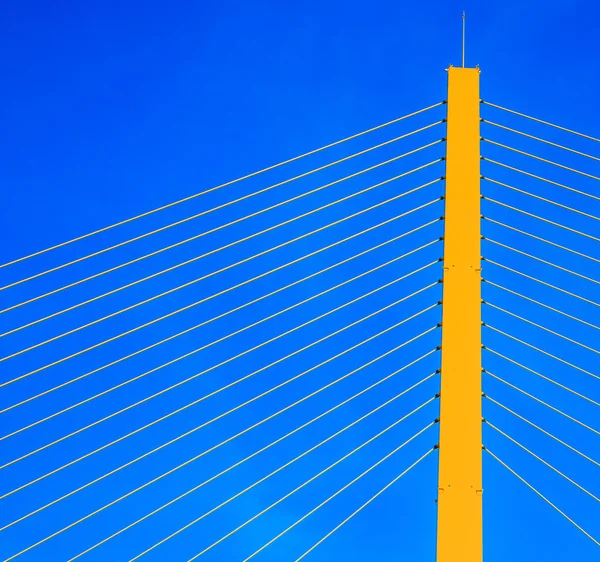Detalj av Rope bridge — Stockfoto