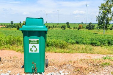Geri dönüşüm plastik çöp konteyner