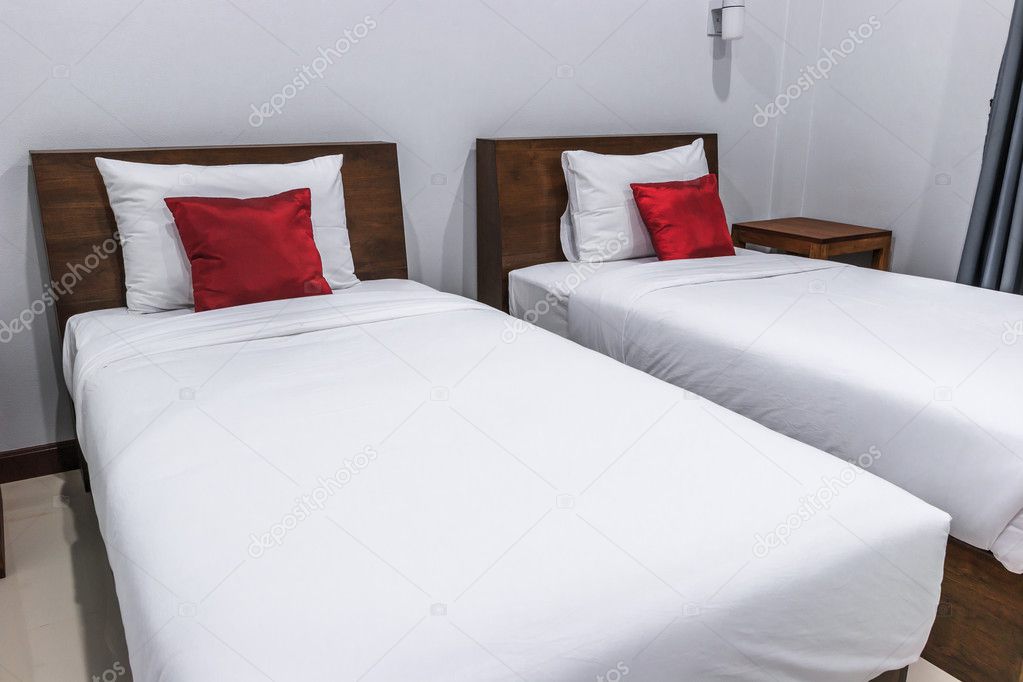 Bedroom and beds at hotel