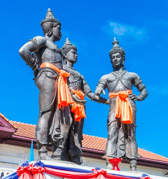 Monumento ai Re Magi in Thailandia — Foto Stock