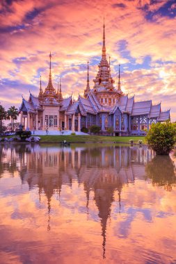 Wat thai temple in Thailand clipart
