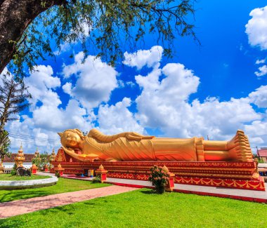 Uyku buddha Tapınağı Laos