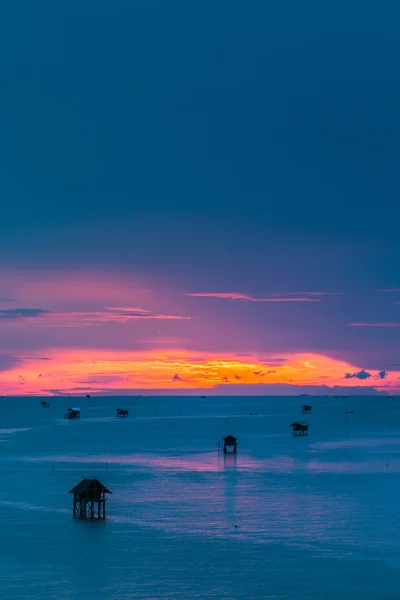 Casas de mar no Golfo da Tailândia — Fotografia de Stock