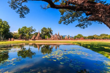 Sukhothai historical park in Thailand clipart