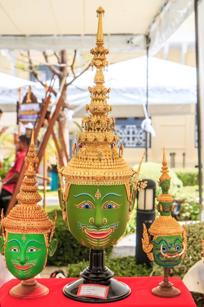 Ταϊλάνδης παραδοσιακά αναμνηστικά μάσκες — Φωτογραφία Αρχείου