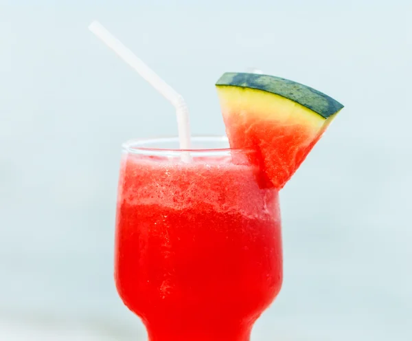 Watermelon juice with  fruit — Stock Photo, Image