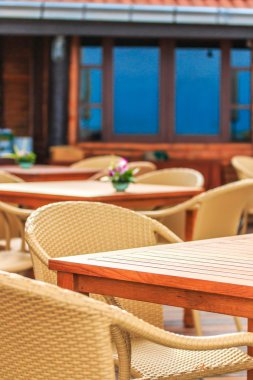 Tablo bir restoran Seaside