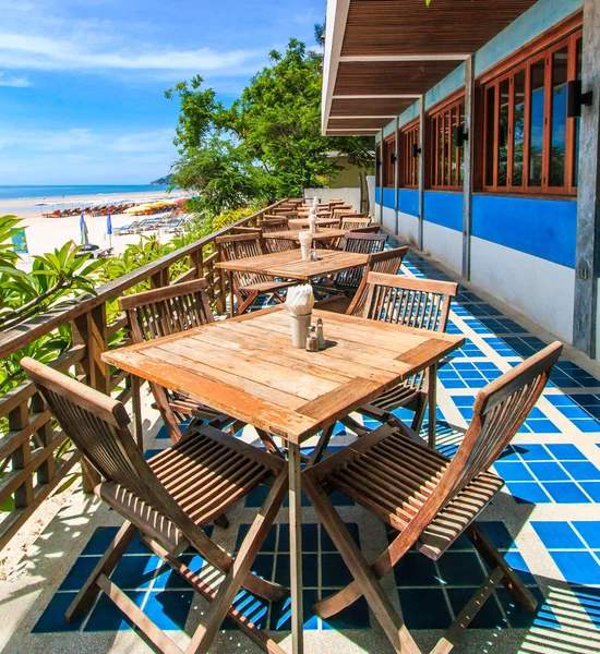 Terrasse vue mer avec extérieur — Photo